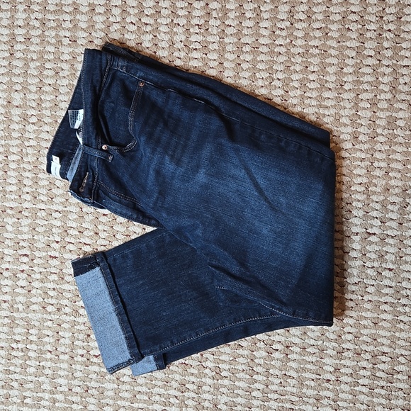 Levi's Levi Strauss Signature Mid Rise Size 14 Plus Size Capri Denim Pants Jeans - Picture 2 of 2